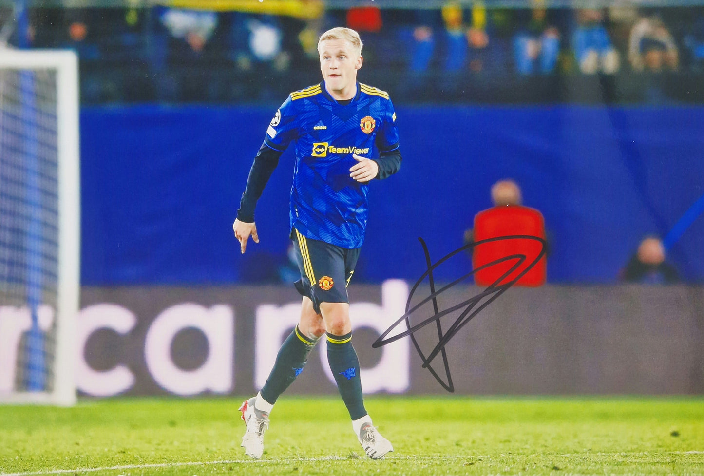 Donny van de Beek signiertes 20cm x 30cm Foto im Rahmen