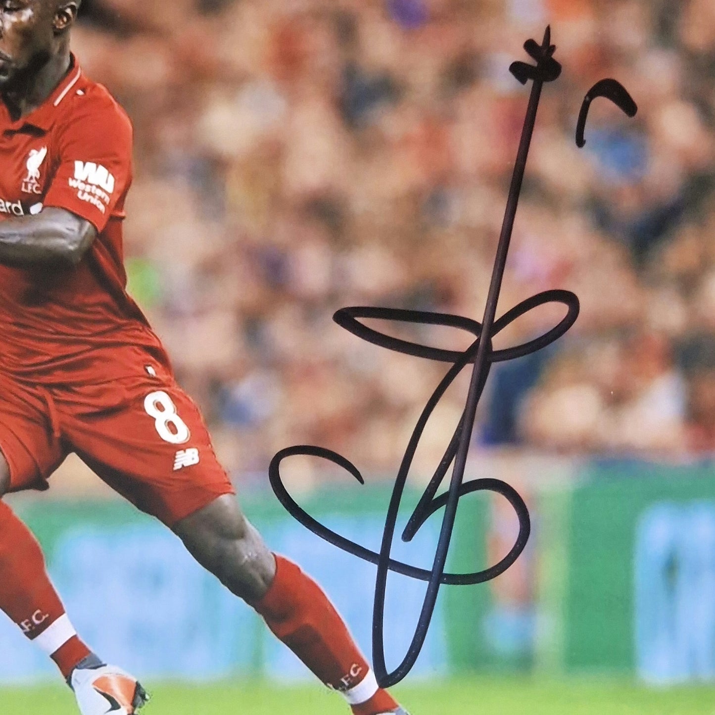 Naby Keita signed 10cm x 15cm photo