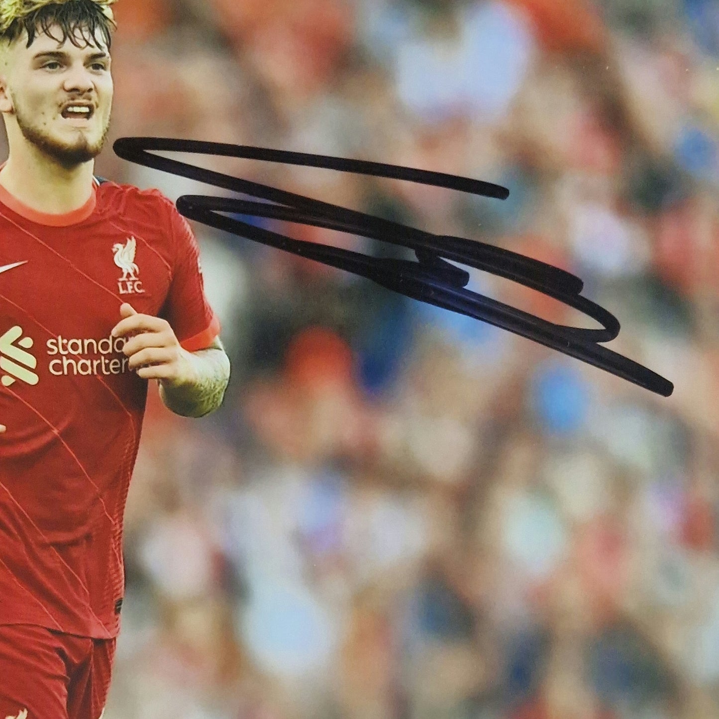 Harvey Elliott signed 10cm x 15cm photo