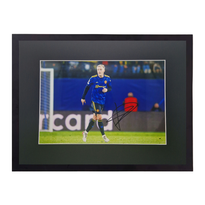 Donny van de Beek signiertes 20cm x 30cm Foto im Rahmen