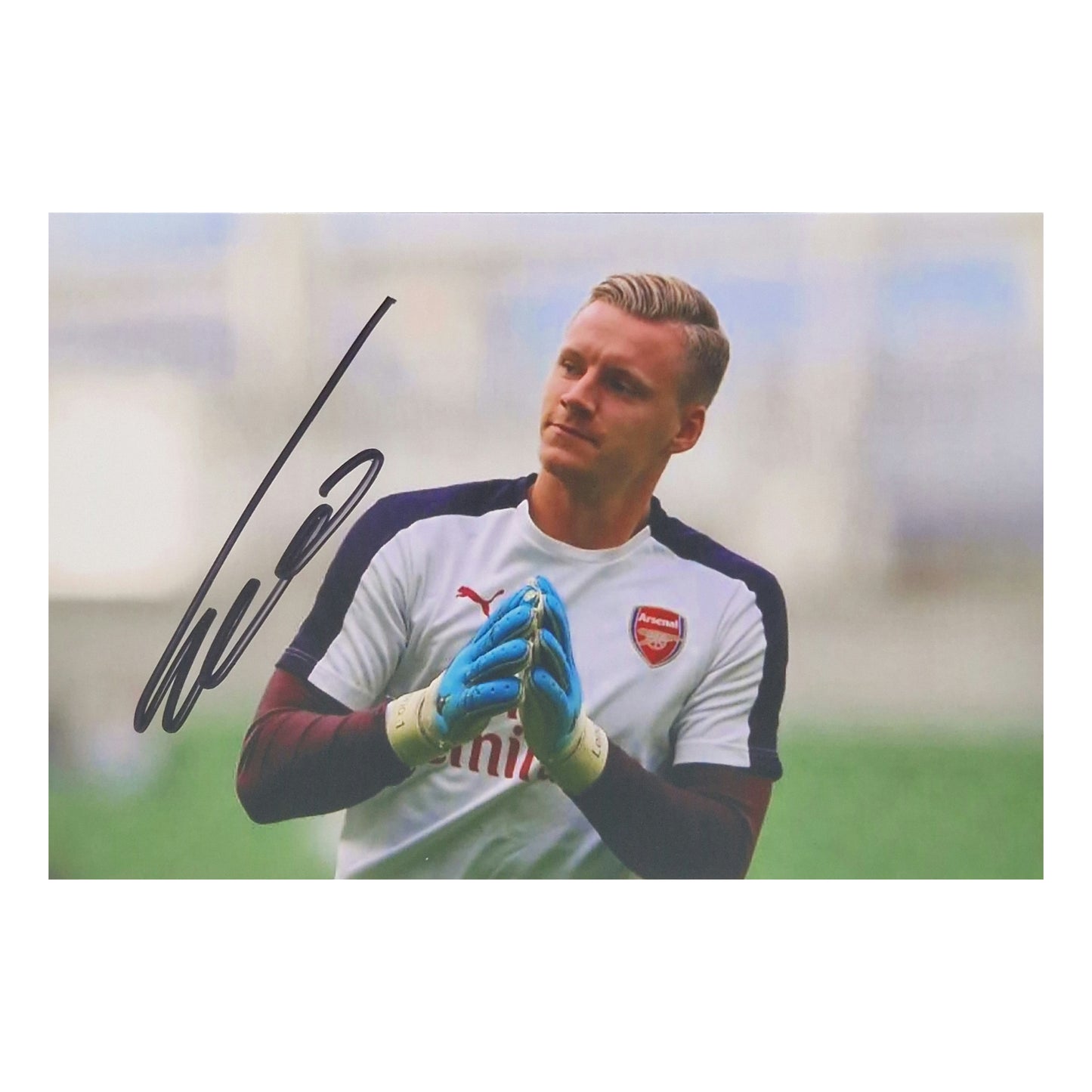 Bernd Leno Signiertes 10cm x 15cm Foto