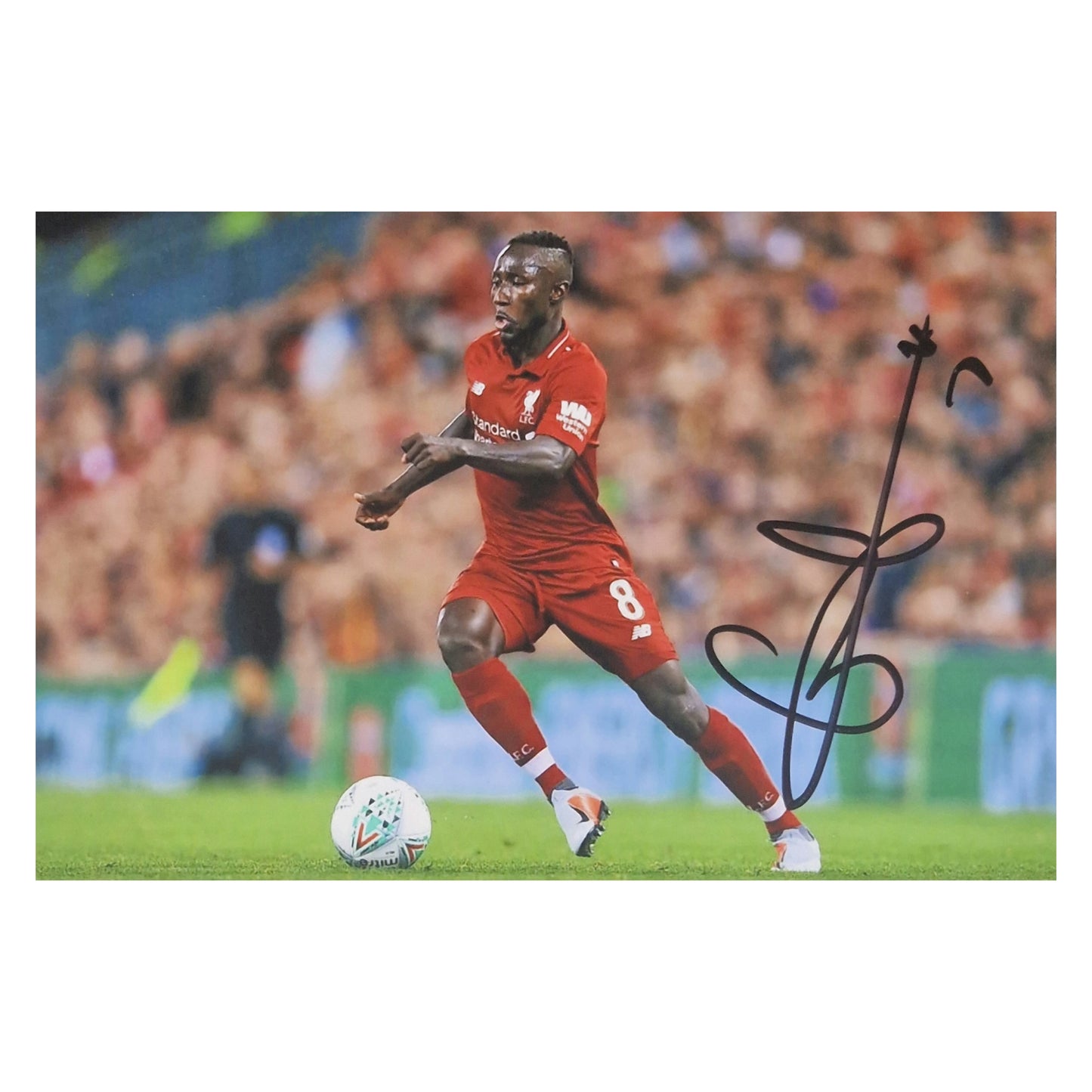 Naby Keita signed 10cm x 15cm photo