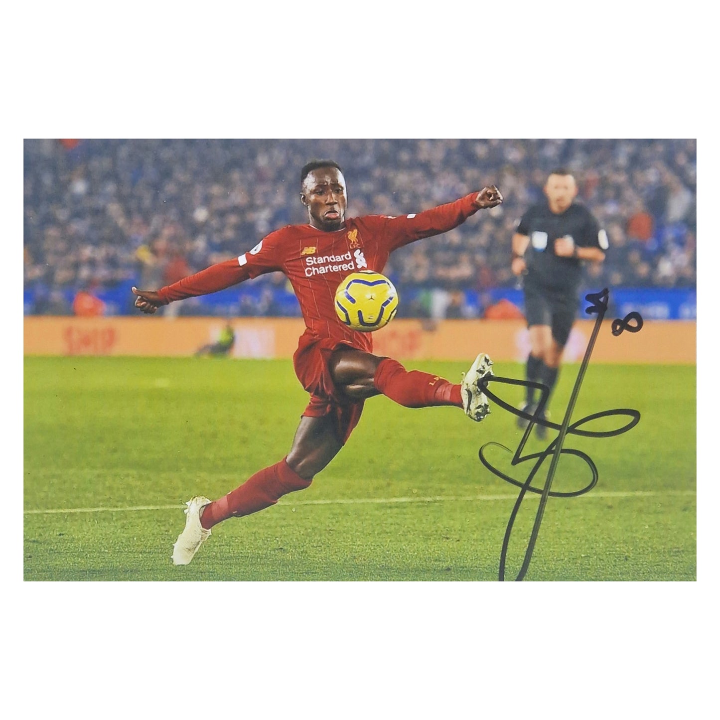 Naby Keita signed 10cm x 15cm photo