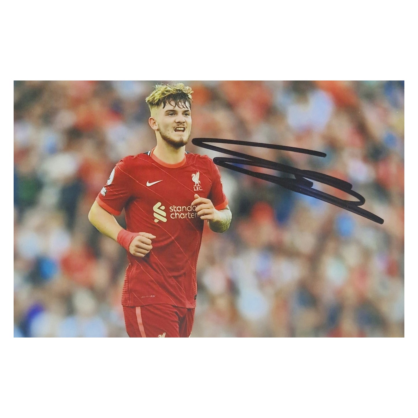 Harvey Elliott signed 10cm x 15cm photo