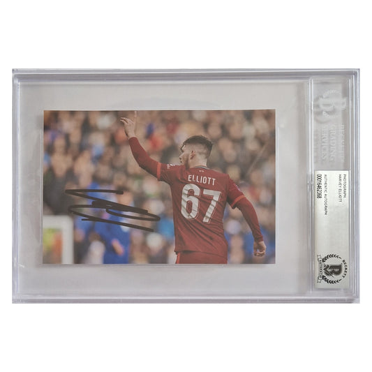 Harvey Elliott signiertes 10cm x 15cm Foto mit BAS Beckett Authentication