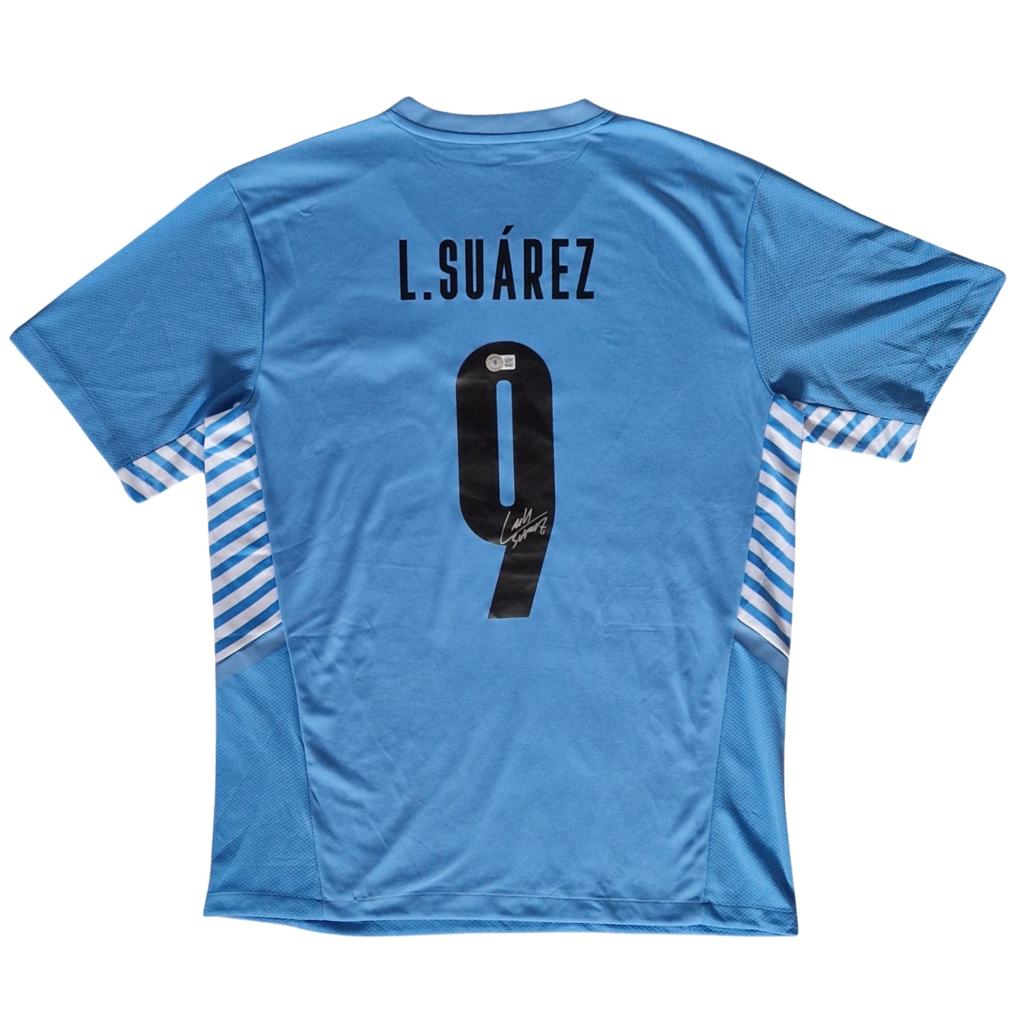 Luis Suarez signiertes Urugay Trikot mit BAS Beckett Authentication