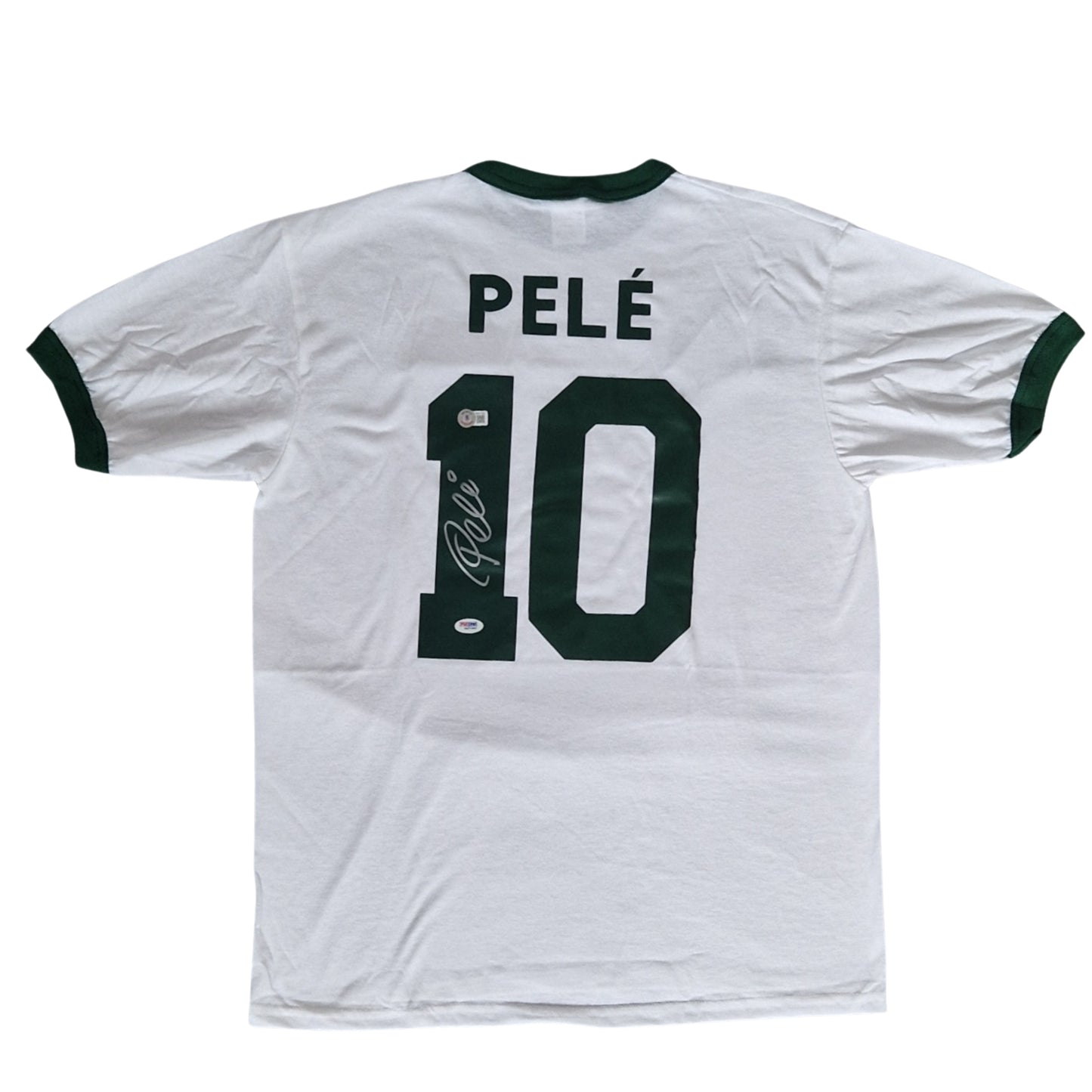 Pele signiertes New York Cosmos Retro Shirt mit BAS Beckett Authentication + PSA / DNA