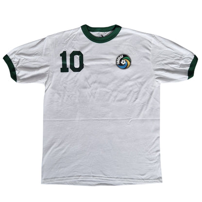 Pele signiertes New York Cosmos Retro Shirt mit BAS Beckett Authentication + PSA / DNA